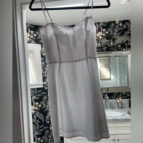 Reformation Roarke Linen Dress in White ASO Kristin Cavallari JLo 2 - Picture 8 of 13